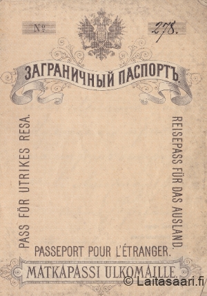 Amerikan passi v. 1913