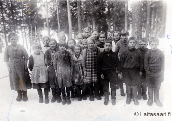Sanginjoen koululaisia 1937