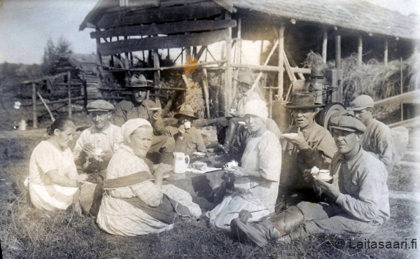 Riihenpuinti 1928
