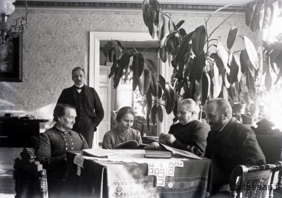 Pappilan salissa fiikuksen alla