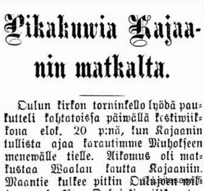 Oulun ilmoituslehti 1890 Oulun ilmoituslehti 1890