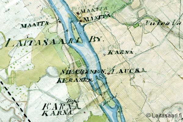 Pitäjänkartta Laukanseutu