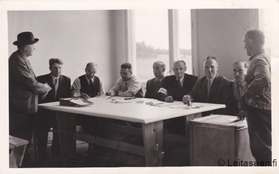 Vaalilautakunta Hyrkissa 1958 Vaalilautakunta Hyrkissa 1958