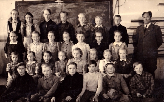 Hyrkin koulun luokkakuva 1947