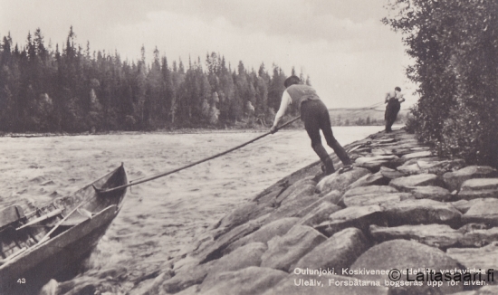 Koskivenettä vedetään vastavirtaan